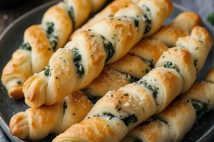 Spinach and Feta Puff Pastry Twists