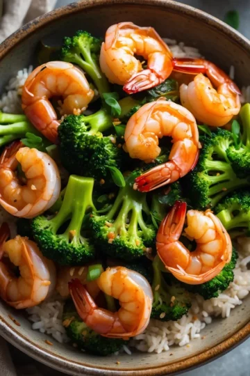 Stir-Fried Shrimp and Broccoli