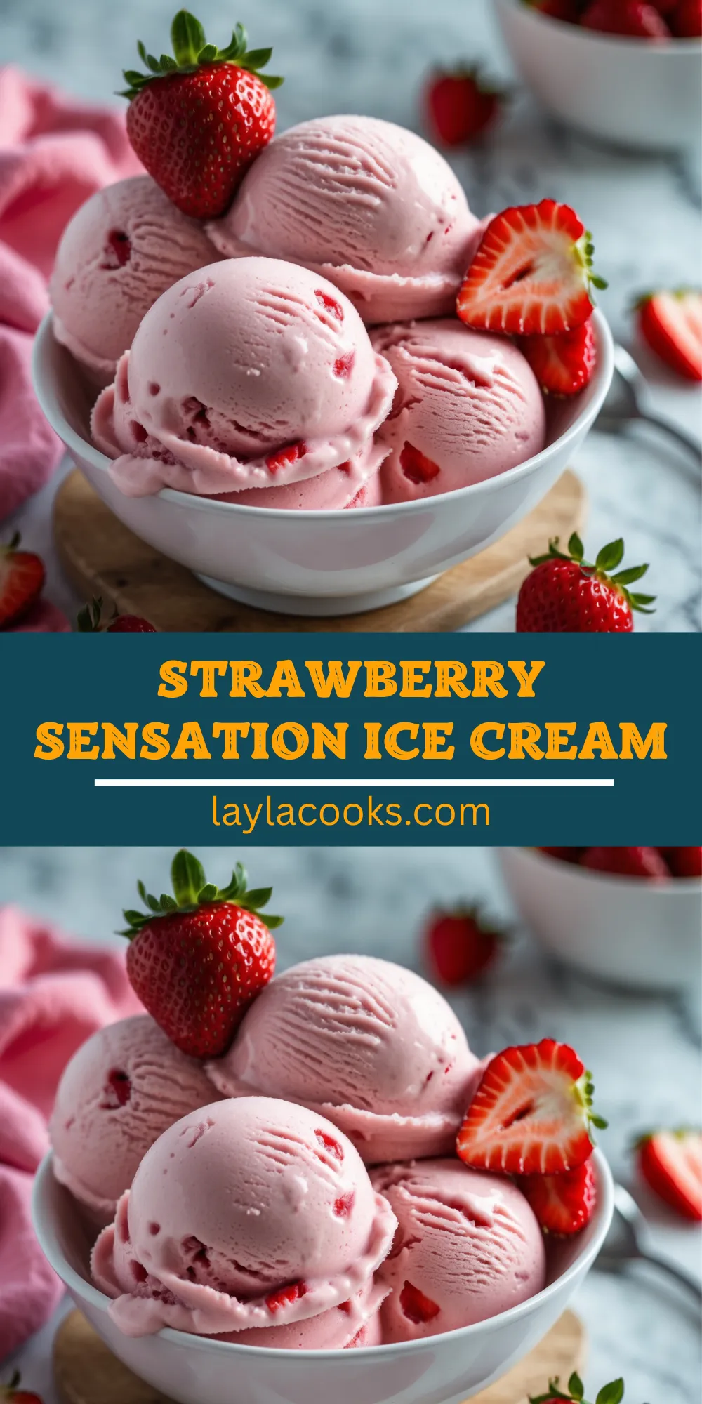 Strawberry Sensation Ice Cream