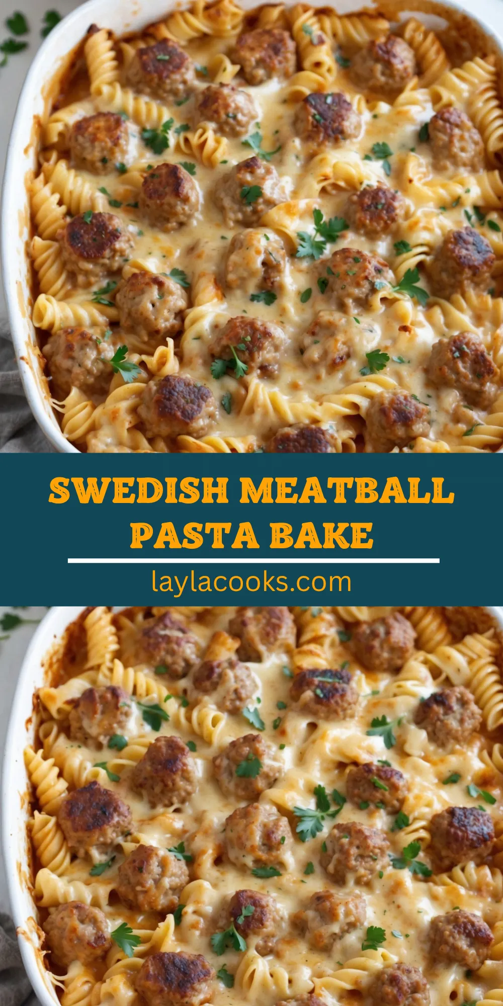 Swedish Meatball Pasta Bake