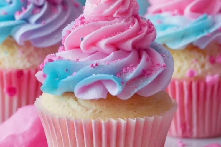 The Best Cotton Candy Cupcakes