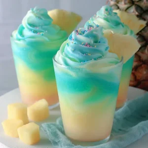 Tropical Sherbet Swirl Mocktail