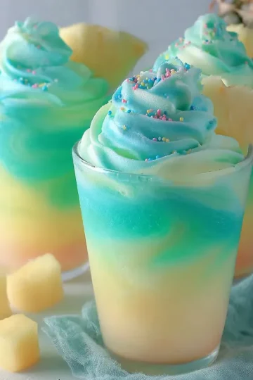 Tropical Sherbet Swirl Mocktail