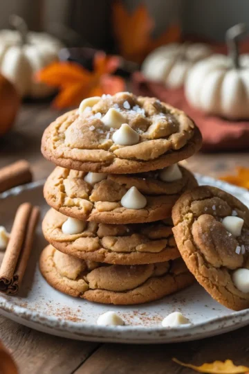 White Chocolate Pumpkin Snickerdoodles