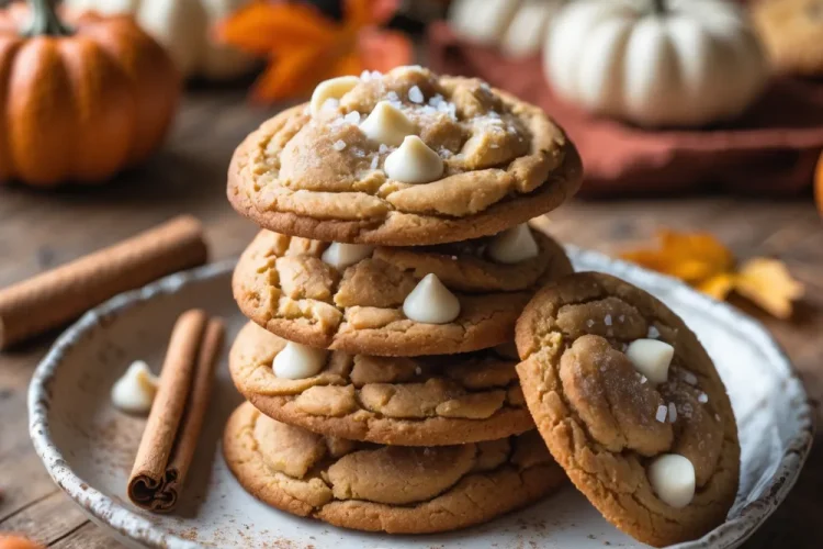 White Chocolate Pumpkin Snickerdoodles