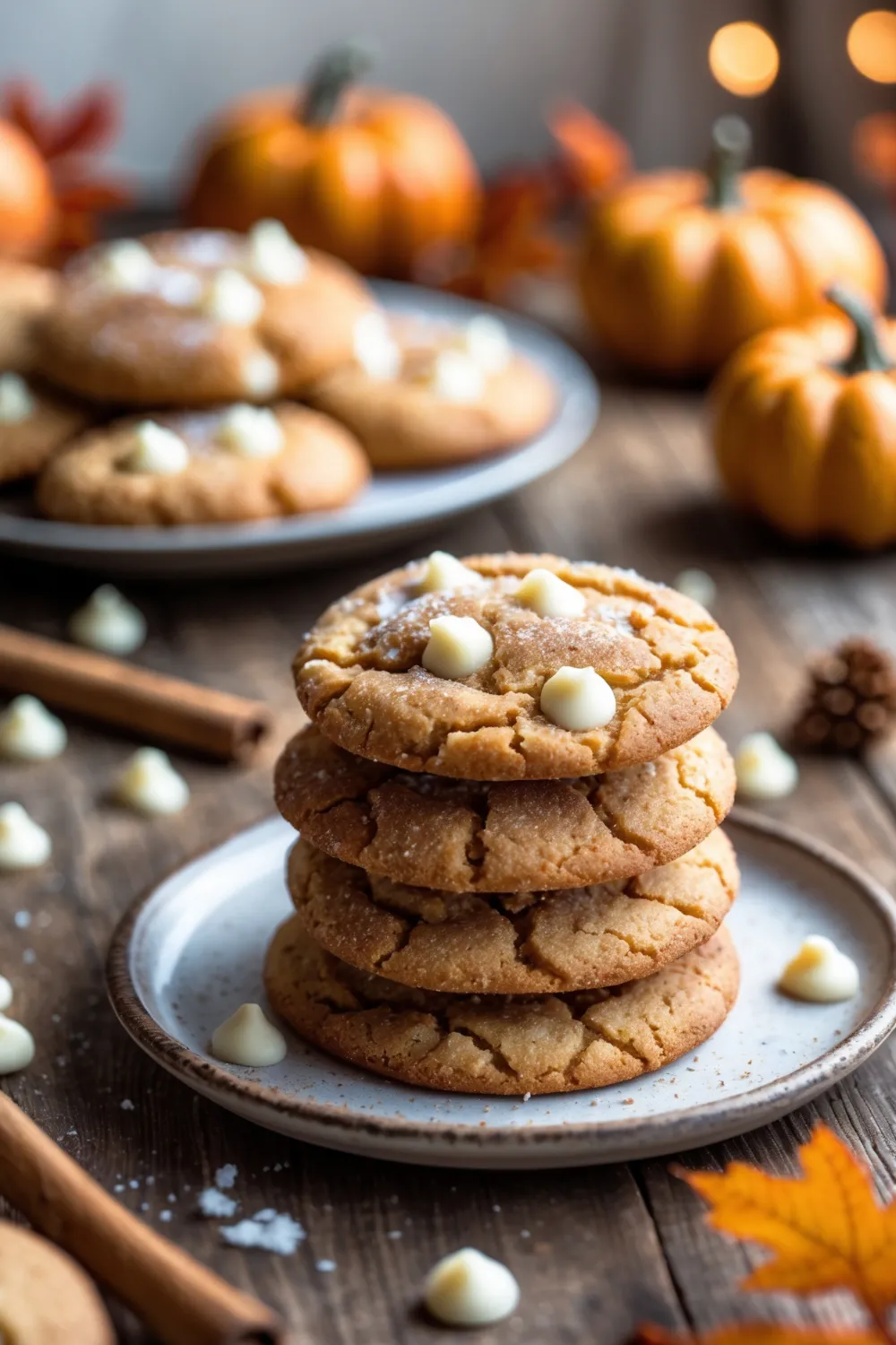 White Chocolate Pumpkin Snickerdoodles