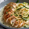 Zucchini Noodle Chicken Alfredo