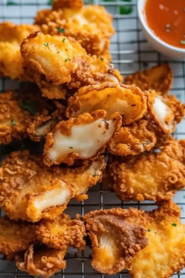 Air Fried Oyster Mushrooms Vegan Fried Chicken