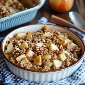 Amish Style Apple Cinnamon Baked Oatmeal