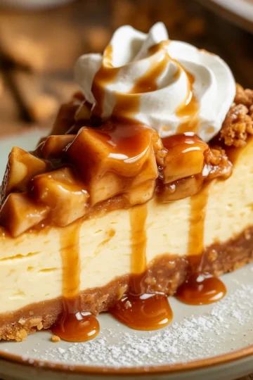 Apple Crisp Cheesecake