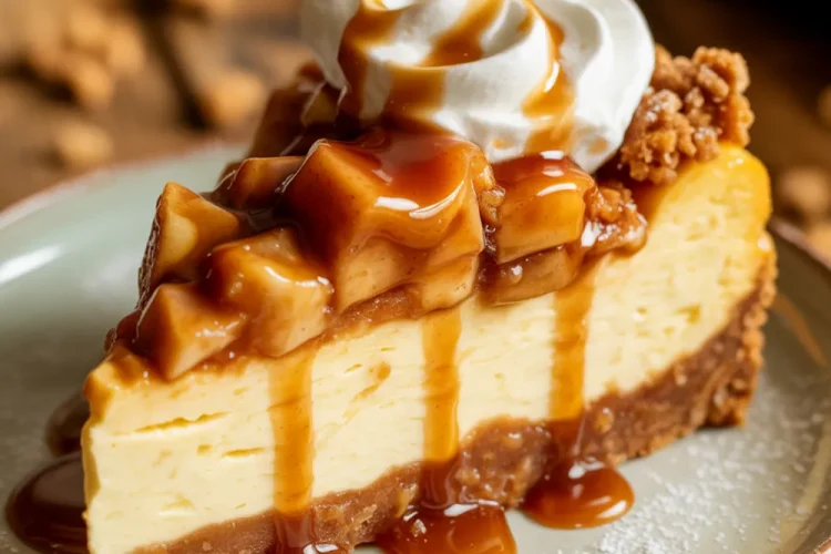 Apple Crisp Cheesecake