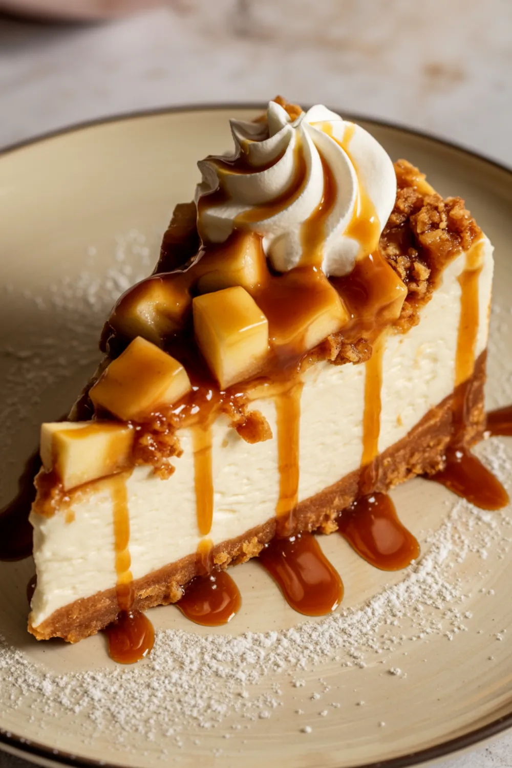 Apple Crisp Cheesecake