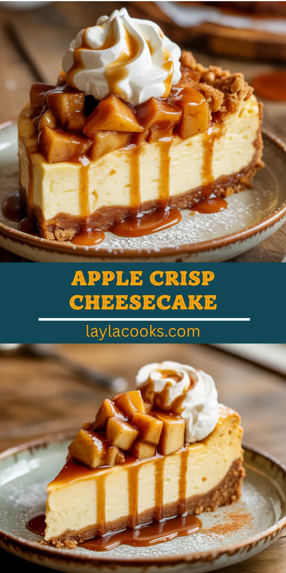 Apple Crisp Cheesecake
