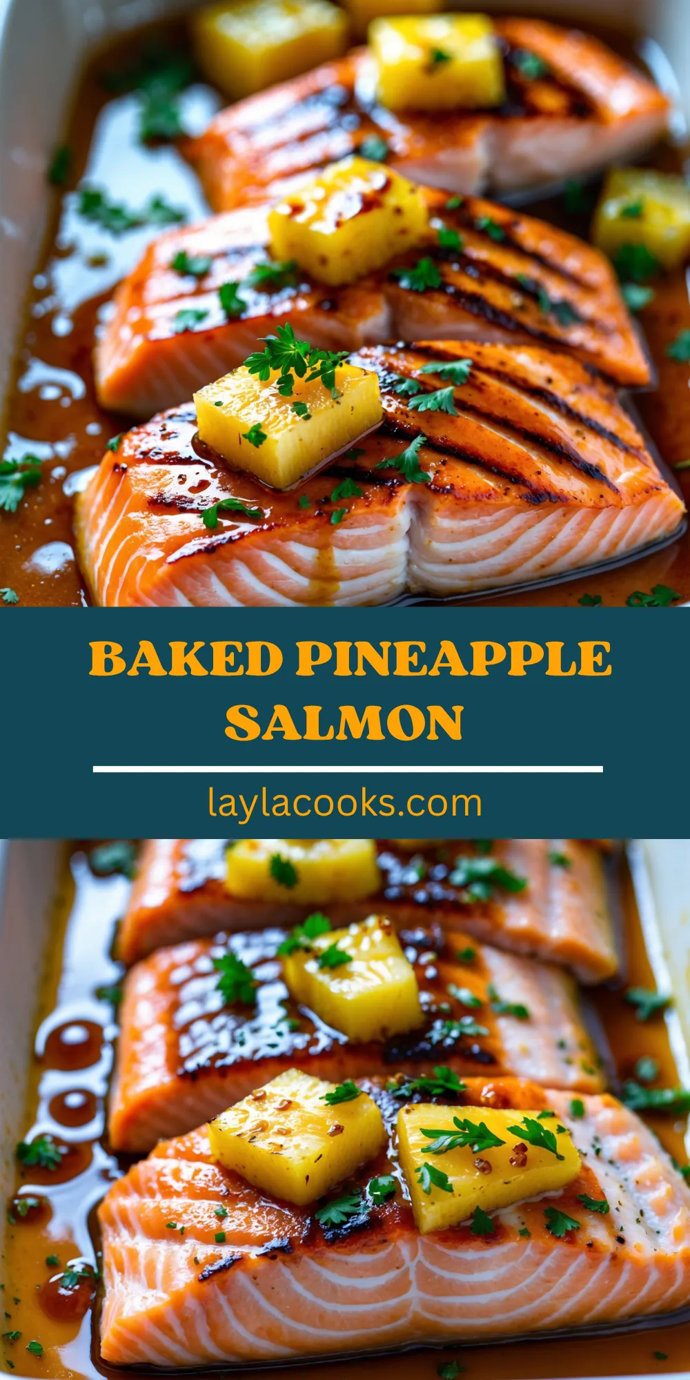 Baked Pineapple Salmon