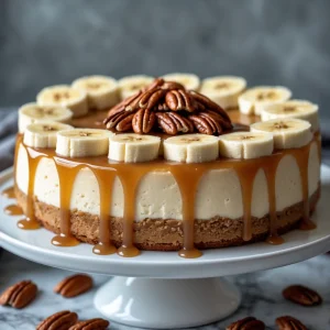 Banana Caramel Nut Cheesecake