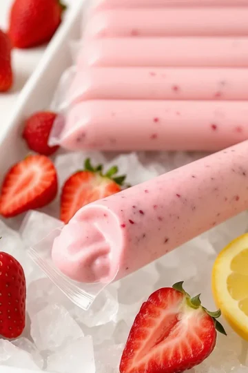 Berry Frozen Yogurt Tubes