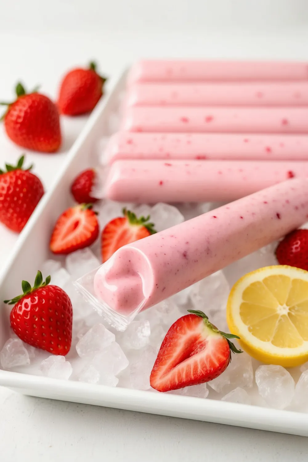 Berry Frozen Yogurt Tubes