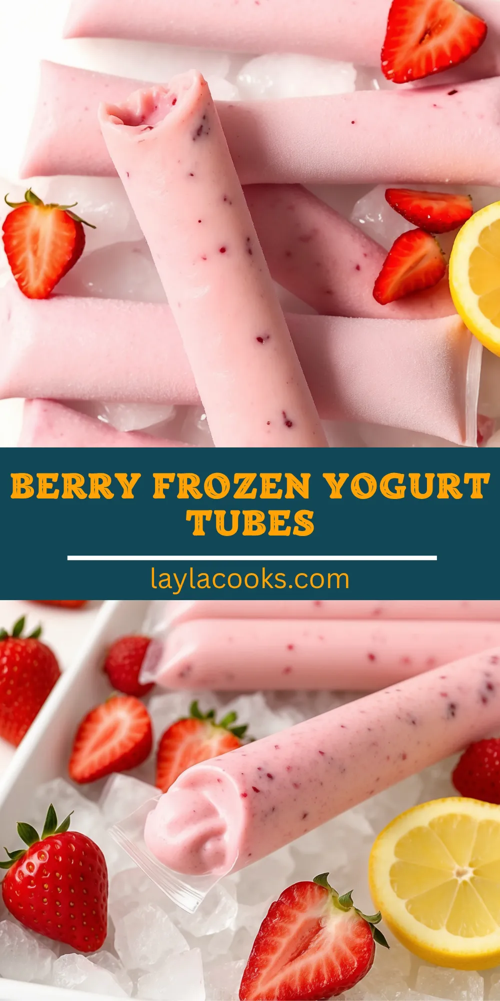 Berry Frozen Yogurt Tubes