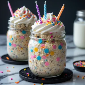 Birthday Cake Overnight Oats