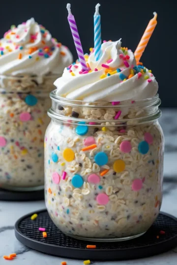 Birthday Cake Overnight Oats