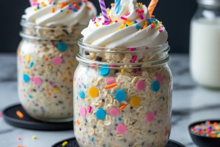 Birthday Cake Overnight Oats