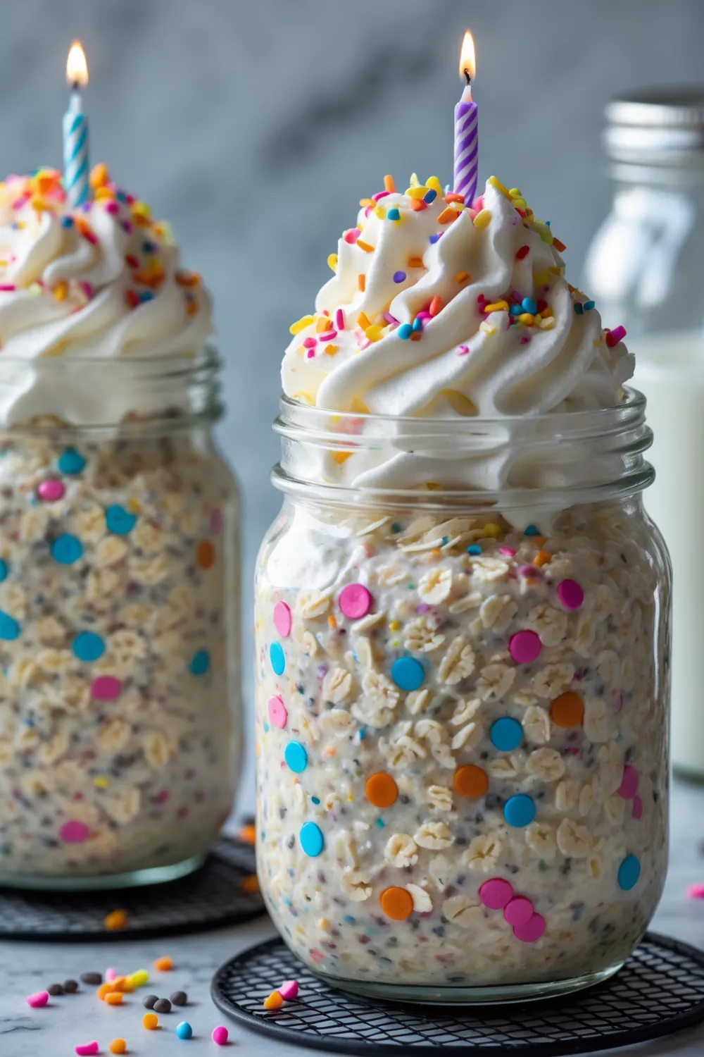 Birthday Cake Overnight Oats 