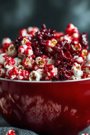 Bloody Red Velvet Popcorn