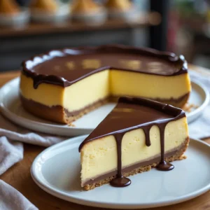 Boston Cream Pie Cheesecake