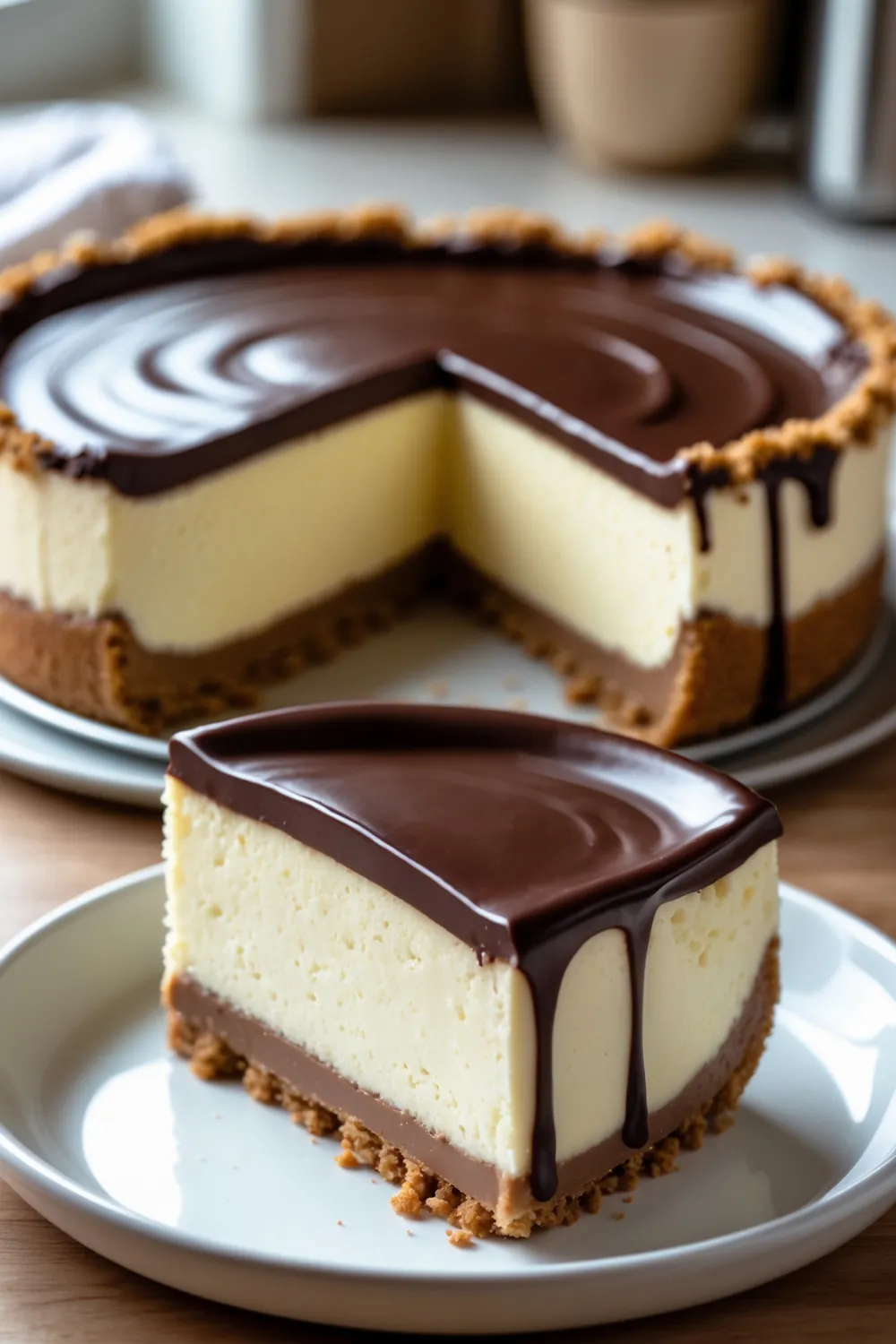 Boston Cream Pie Cheesecake 