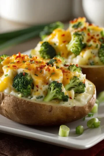 Broccoli Cheese Baked Potatoes