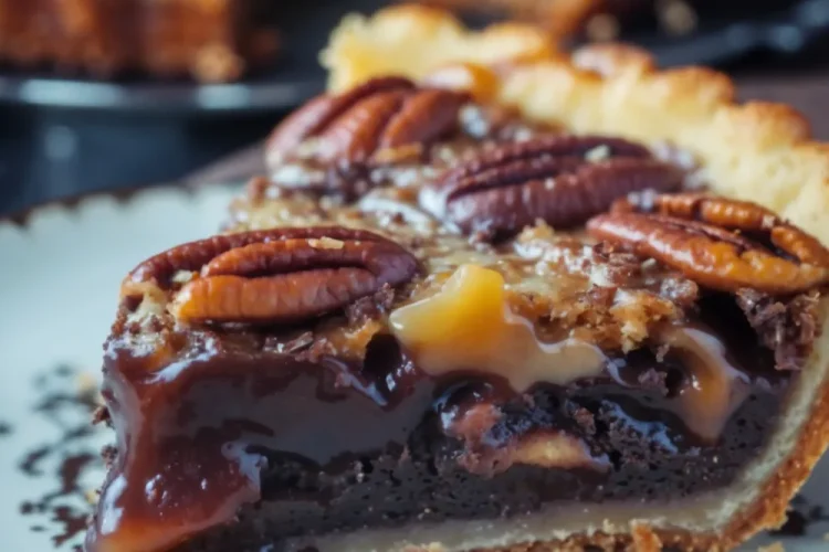 Brownie Pecan Pie Ooey Gooey Butter Cake