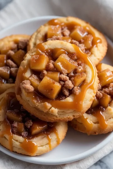 Caramel Apple Pie Cookies