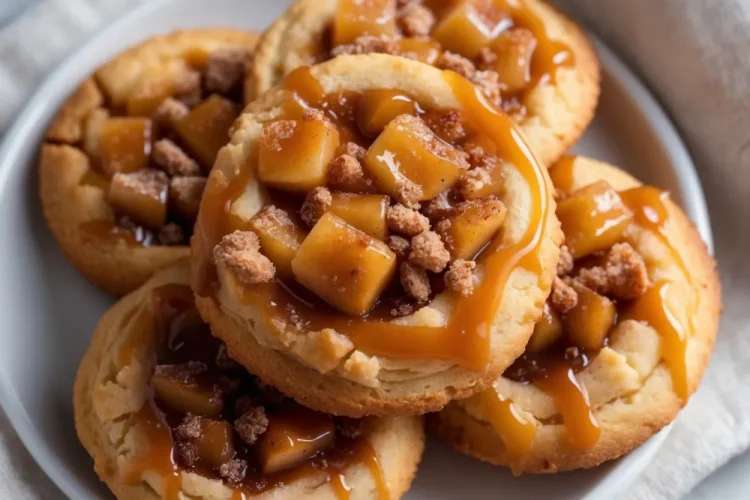 Caramel Apple Pie Cookies