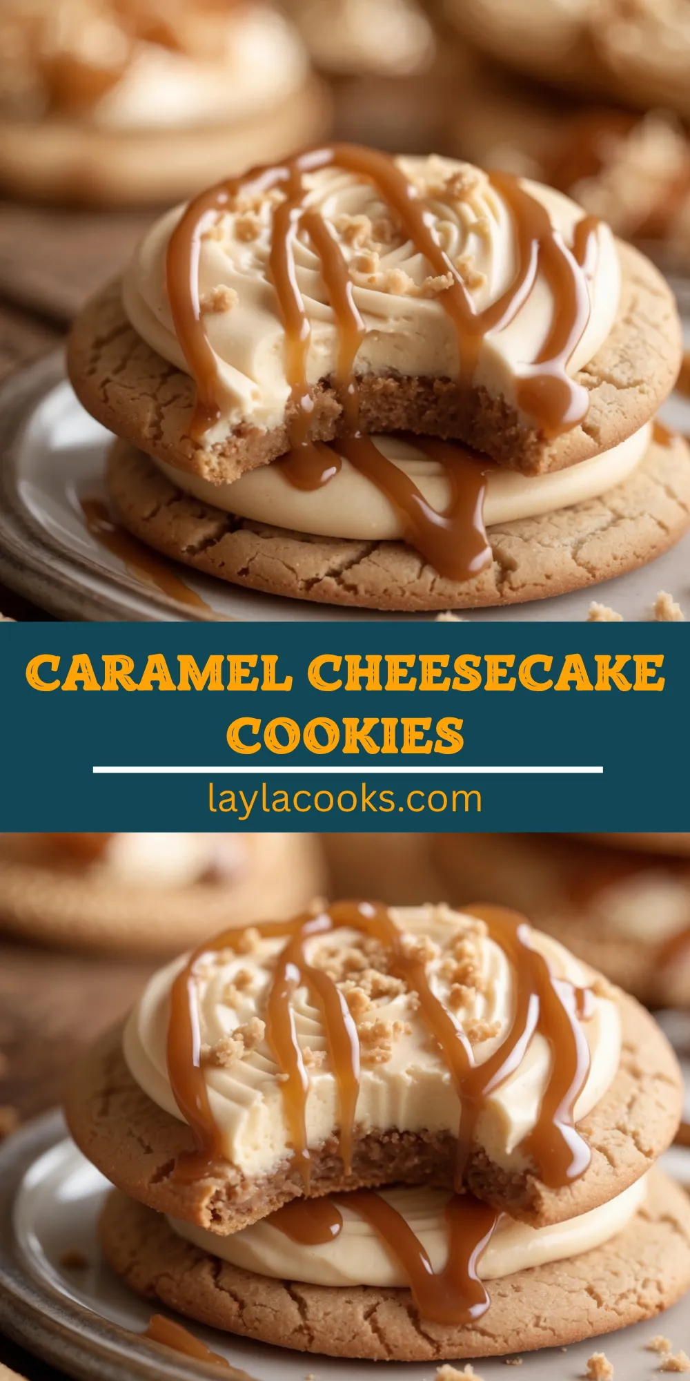Caramel Cheesecake Cookies