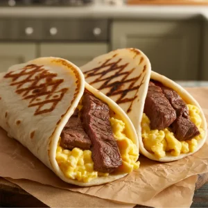 Carnivore Steak Egg Wrap
