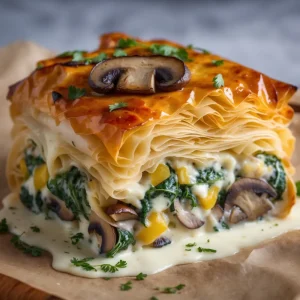 Cheesy Baked Vegetable Rolls