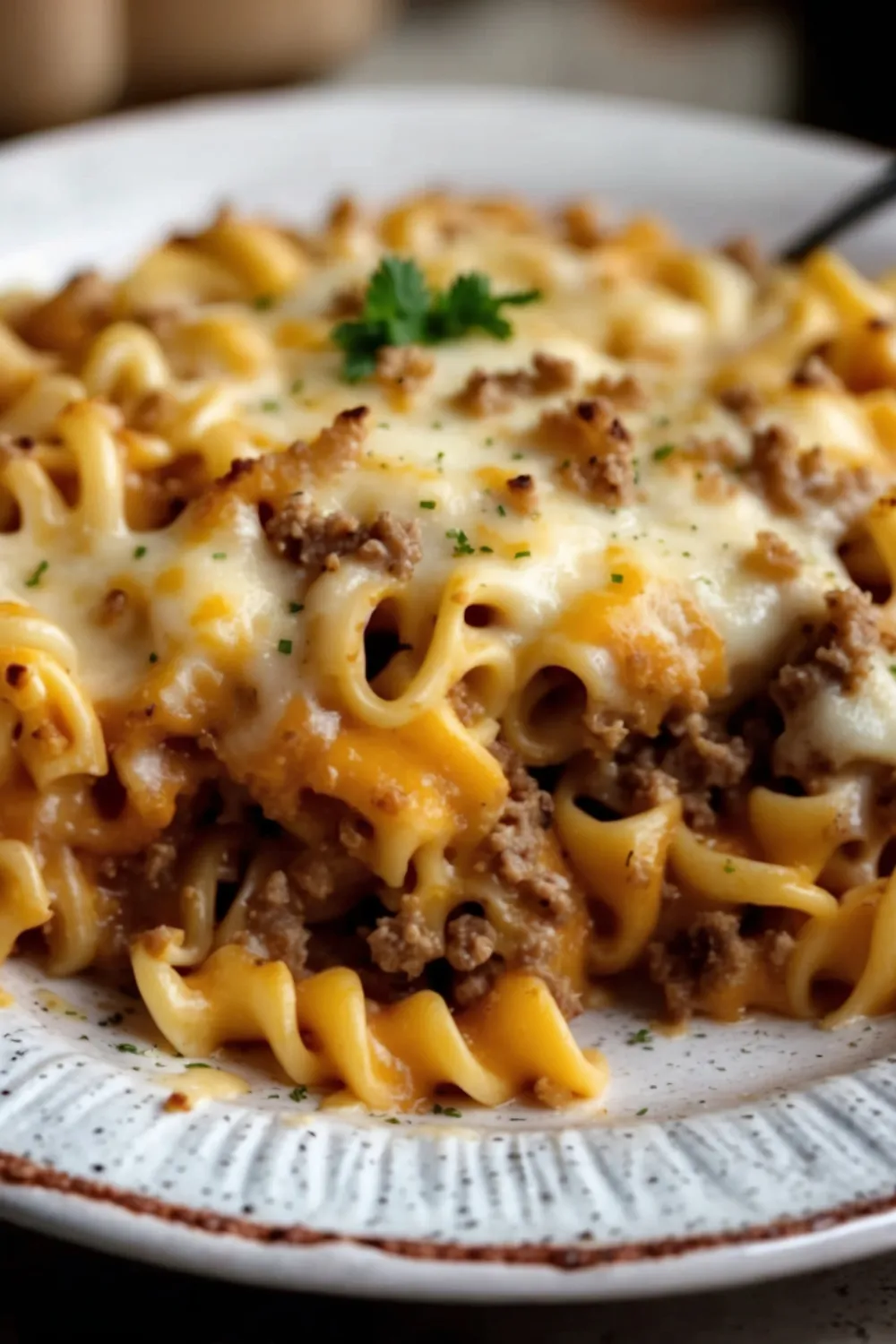 Cheesy Pasta Bake with Pumpkin 