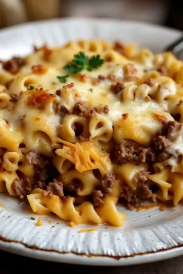 Cheesy Pasta Bake with Pumpkin