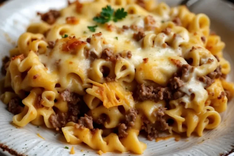 Cheesy Pasta Bake with Pumpkin