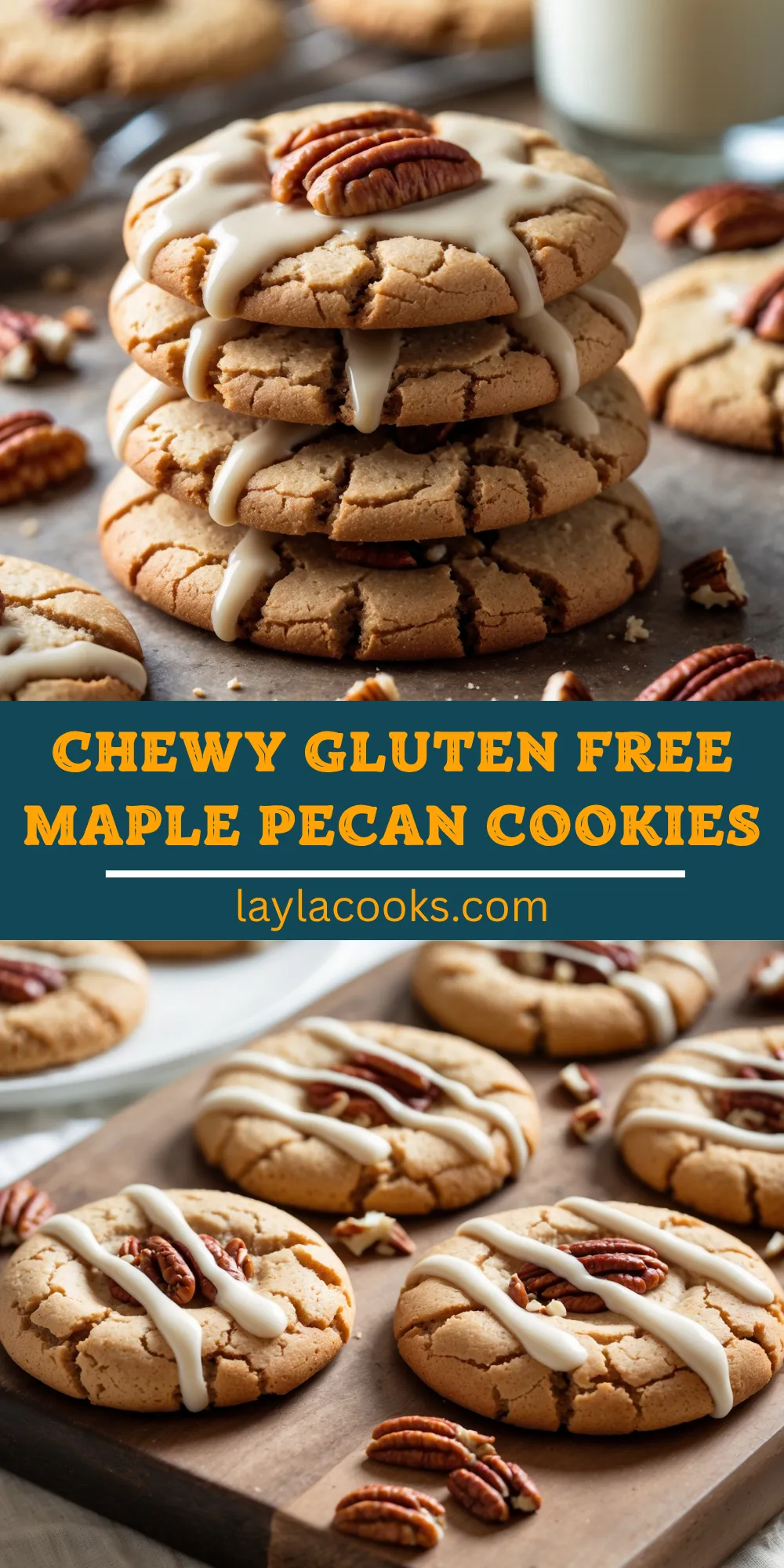Chewy Gluten Free Maple Pecan Cookies