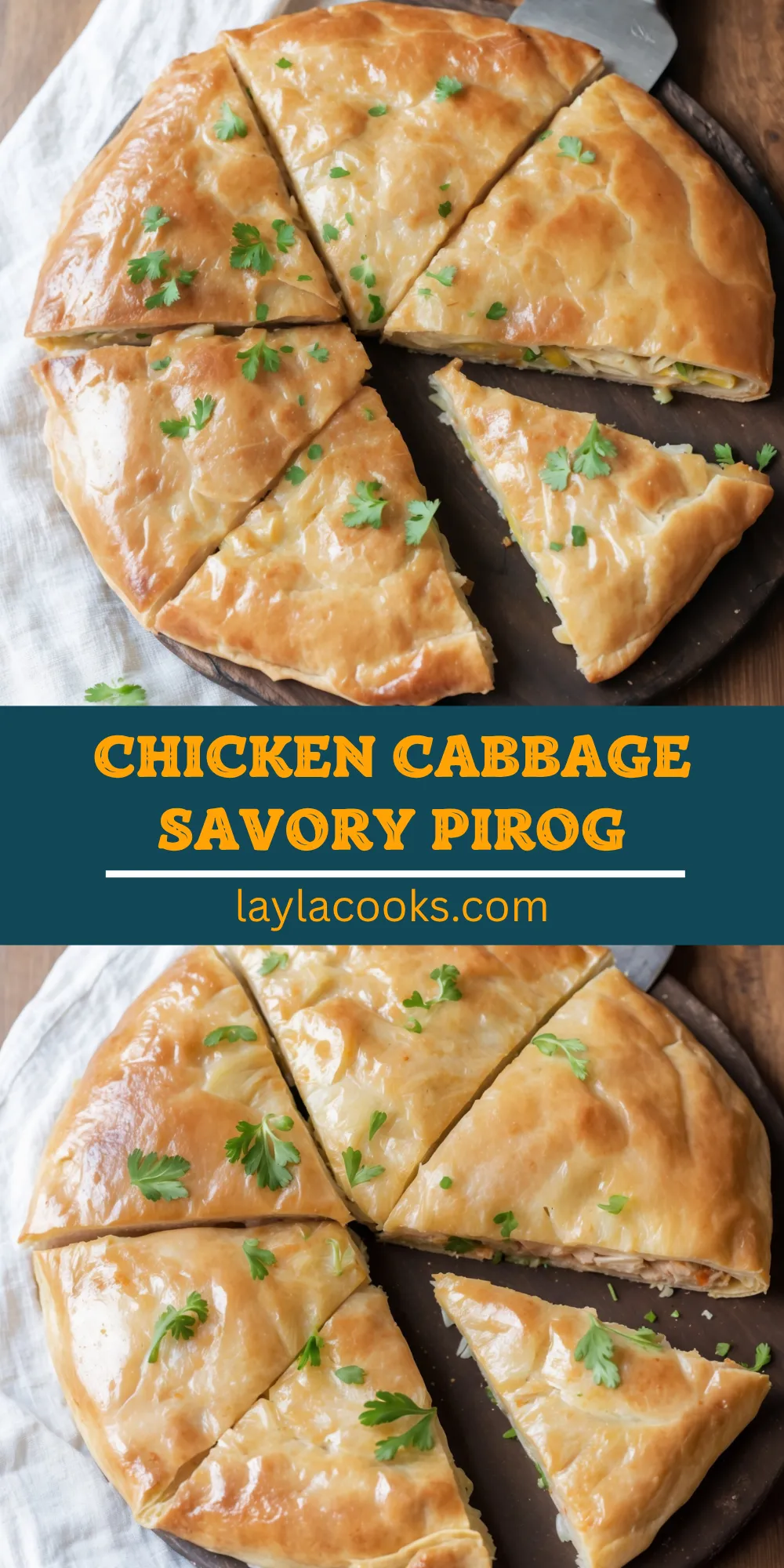 Chicken Cabbage Savory Pirog