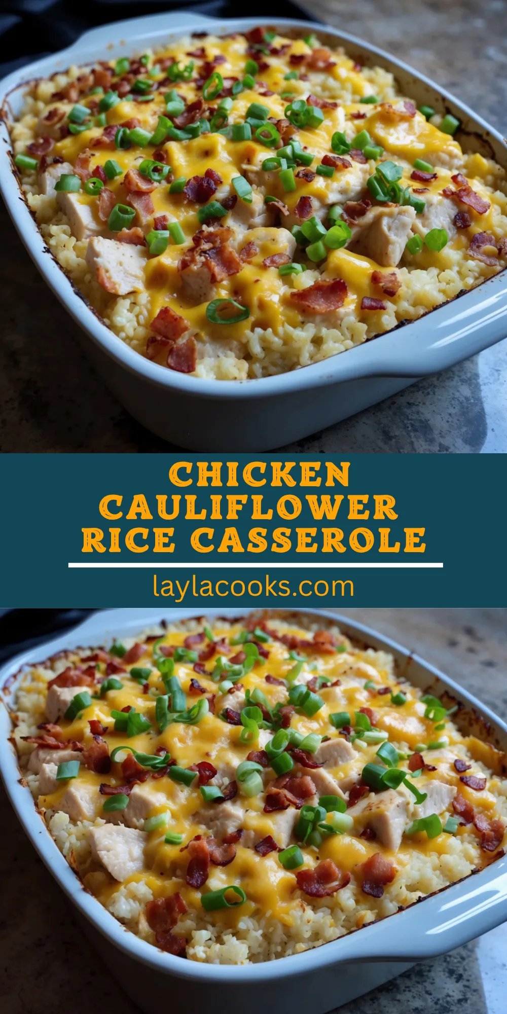 Chicken Cauliflower Rice Casserole