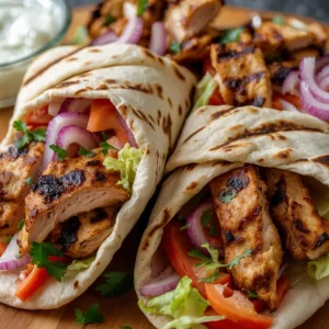 Chicken Shawarma Grilled Wraps