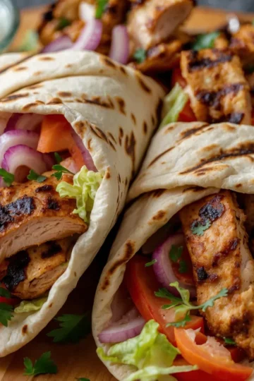 Chicken Shawarma Grilled Wraps