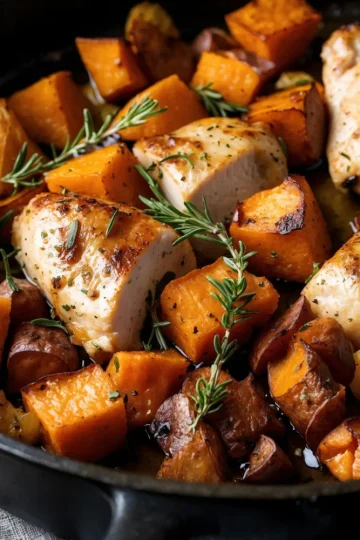 Chicken and Sweet Potato Skillet