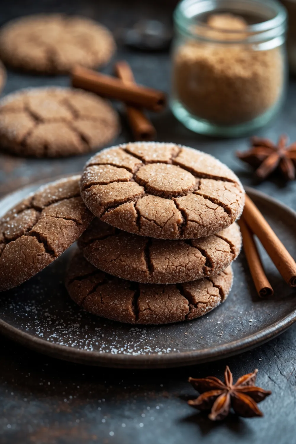Chocolate-Cinnamon Sugar Cookies 