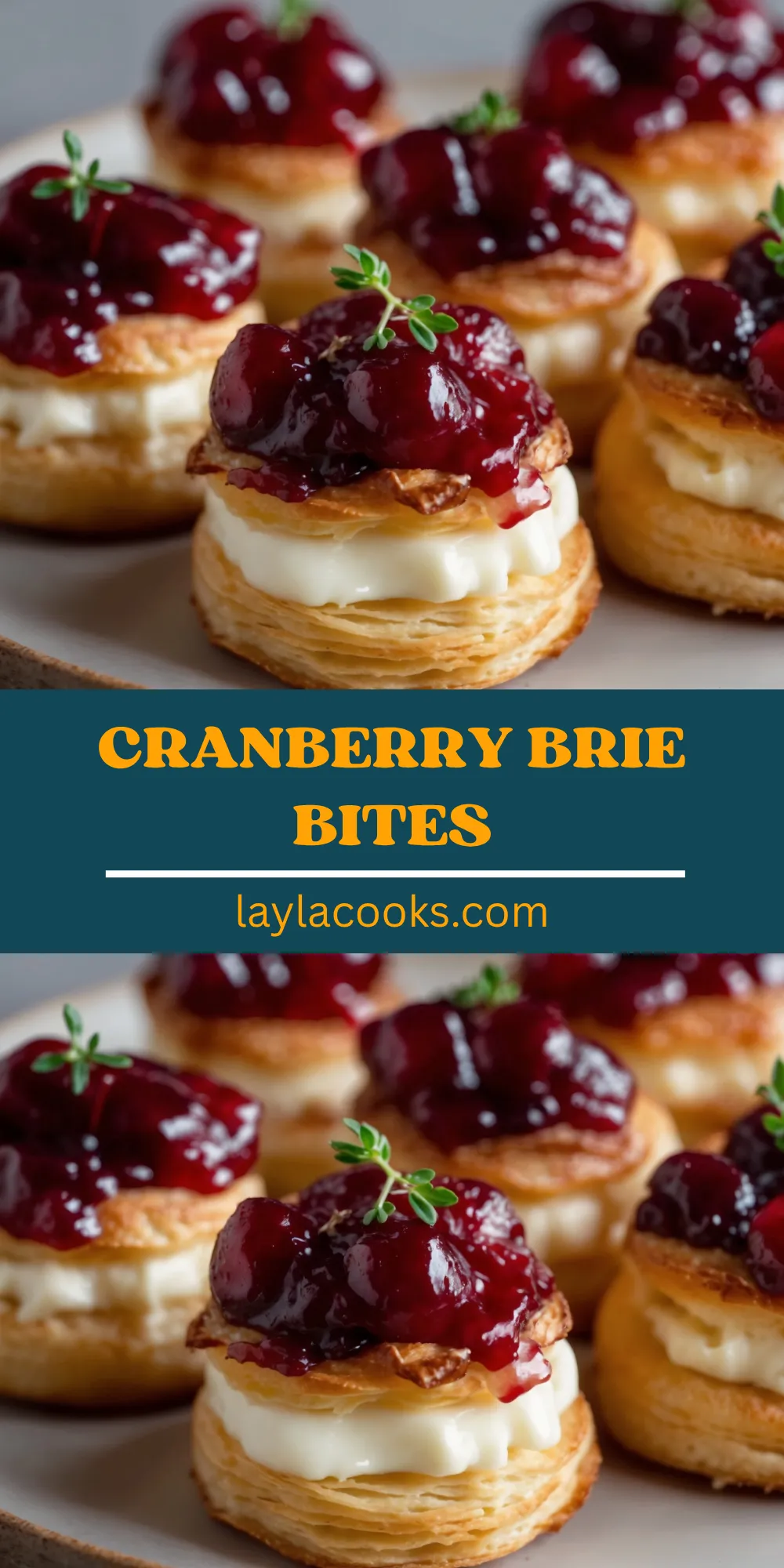 Cranberry Brie Bites