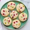 Cranberry Pistachio Shortbread Cookies