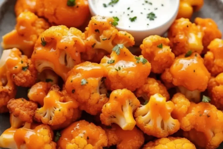 Crispy Air Fryer Buffalo Cauliflower