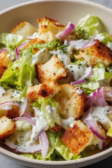 Crispy Smashed Potato Salad